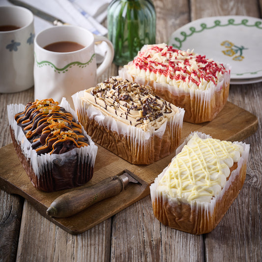 Loaf cake selection