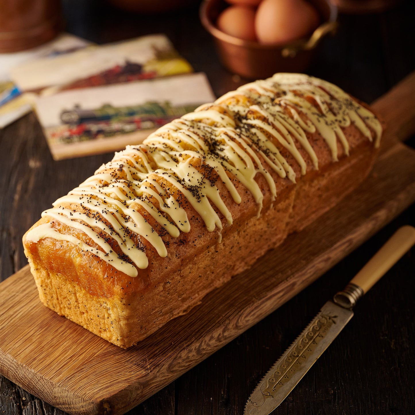 lemon and poppyseed loaf cake whole