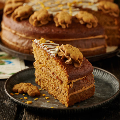 slice of gingerbread cake