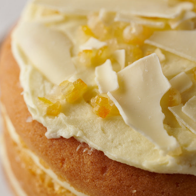 close up of st clements cake 