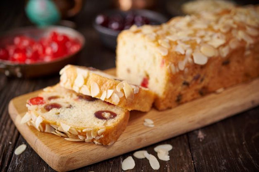 Very Cherry Bakewell Loaf Cake - 11 Inch